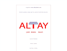 Tablet Screenshot of altaytente.com